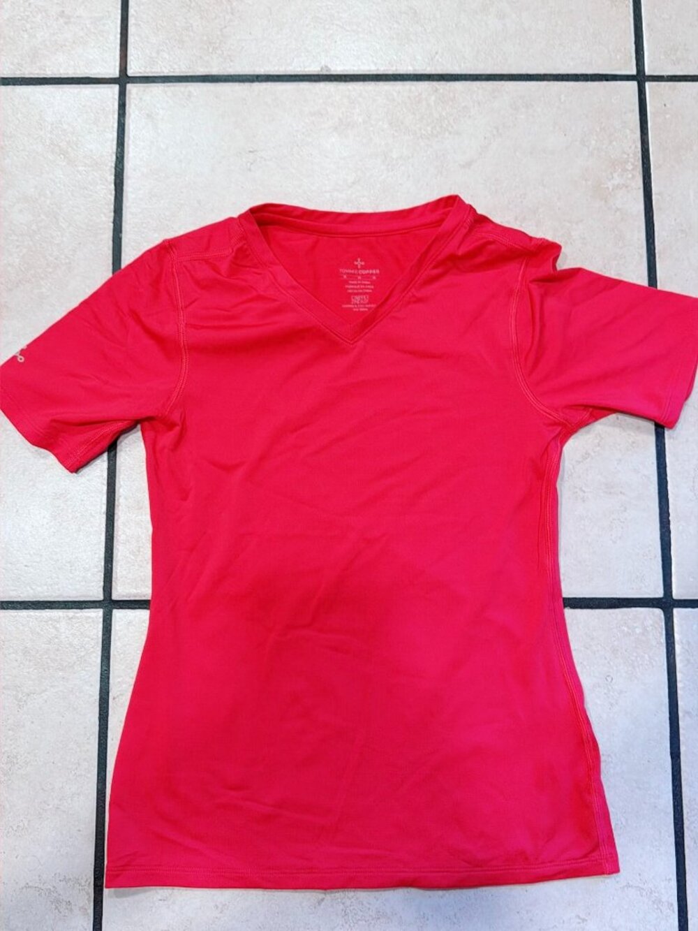 Tommie Copper Recovery Tank Top Safety Coral Size Medium